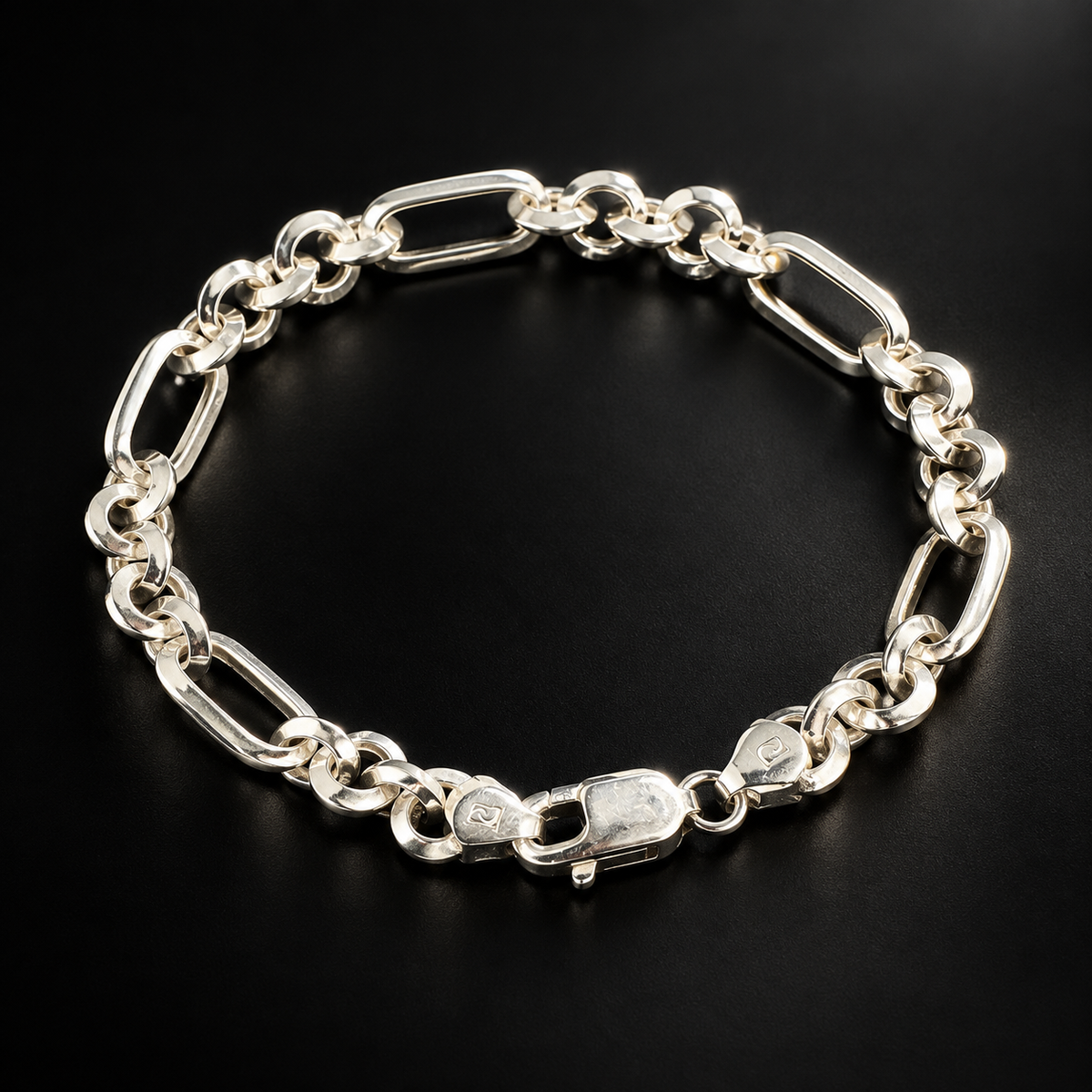 Veyron Sterling Silver Men’s Bracelet