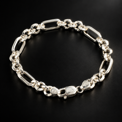 Veyron Sterling Silver Men’s Bracelet