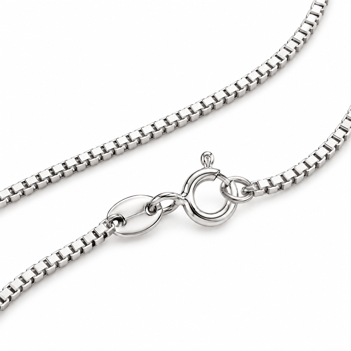 Silver Men’s Box Chain