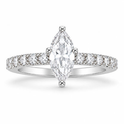 Marquise Cut Stone Ring