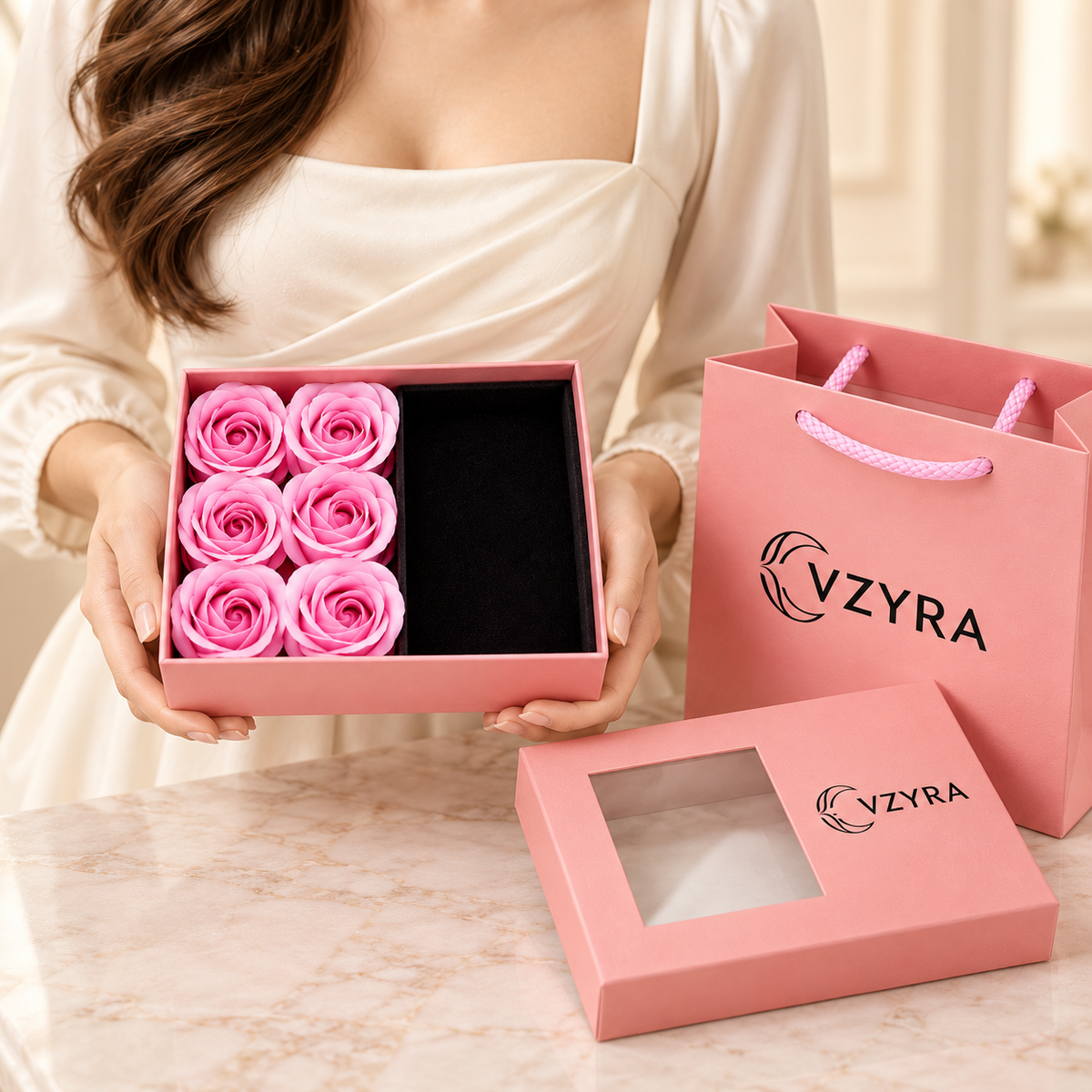 Blush Rose Jewellery Gift Box