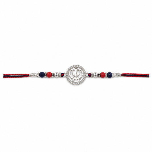 Silver Khanda Rakhi