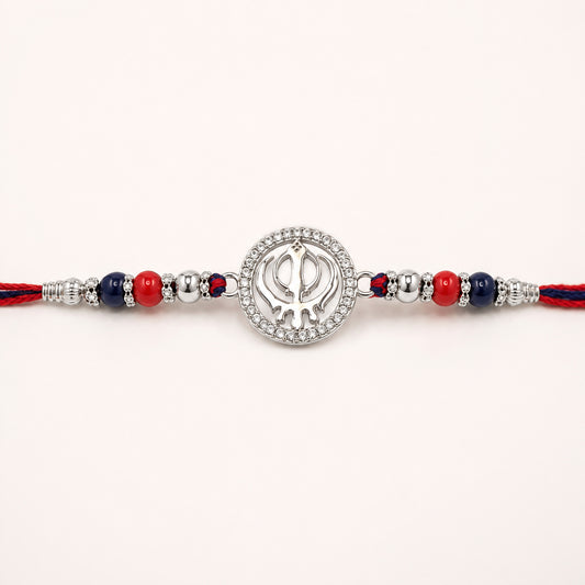Silver Khanda Rakhi