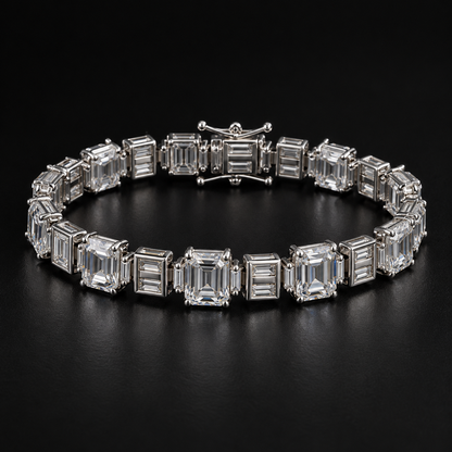 Emerald-Cut Sparkle Bracelet