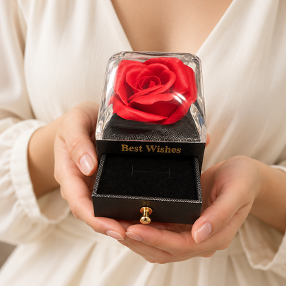 Black Rose Jewellery Gift Box