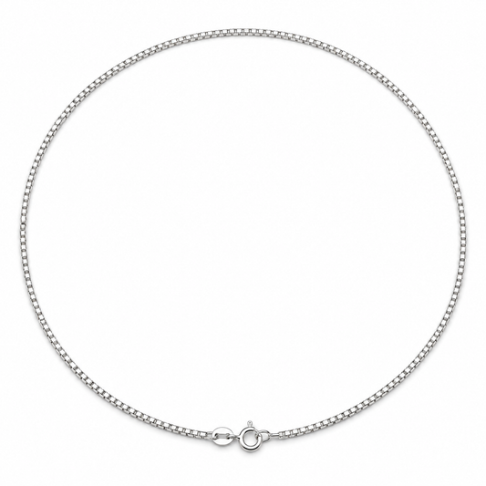 Silver Men’s Box Chain
