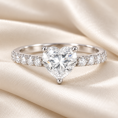 Heart Cut Stone Ring