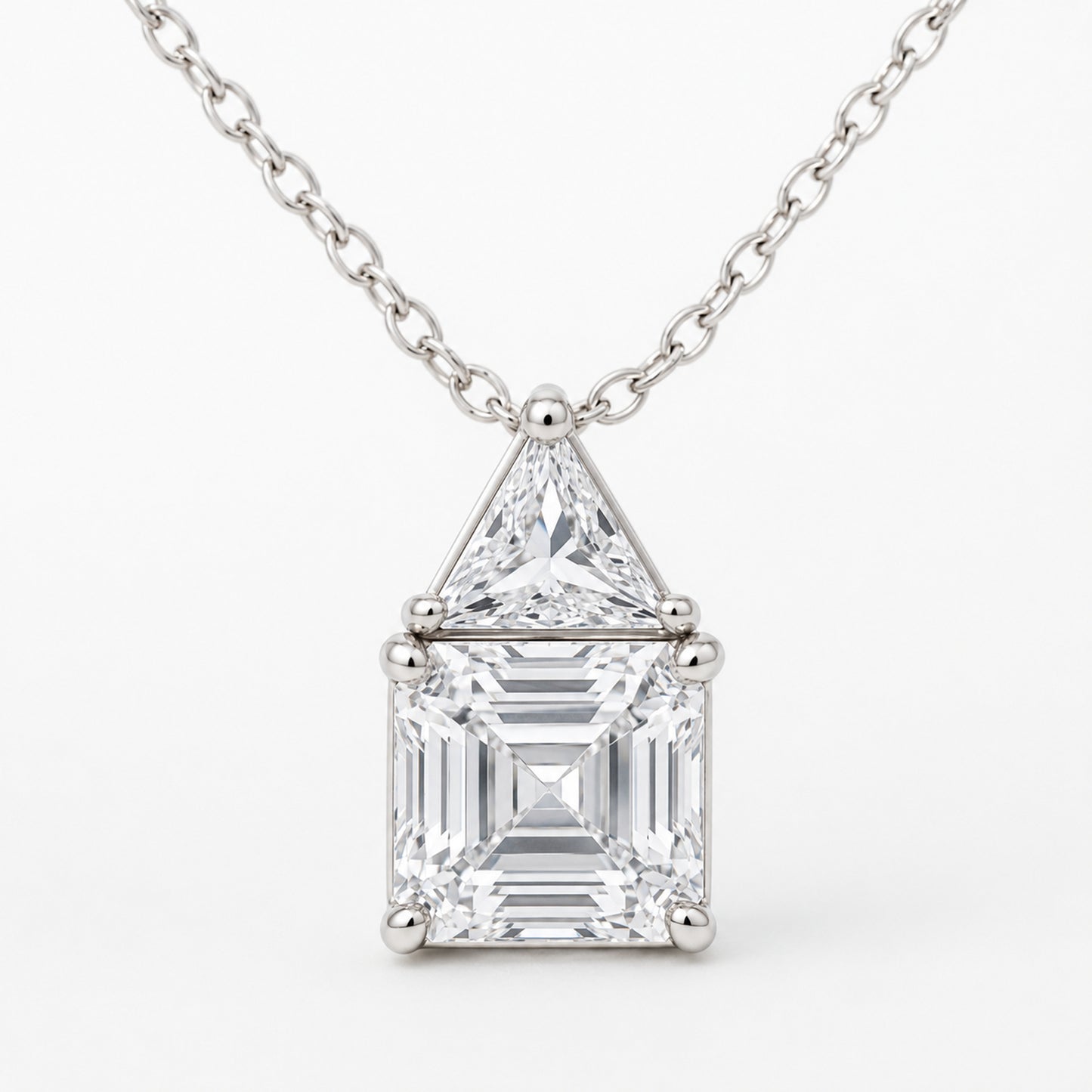 Geometric Two-Stone Necklace