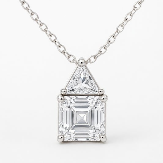Geometric Two-Stone Necklace