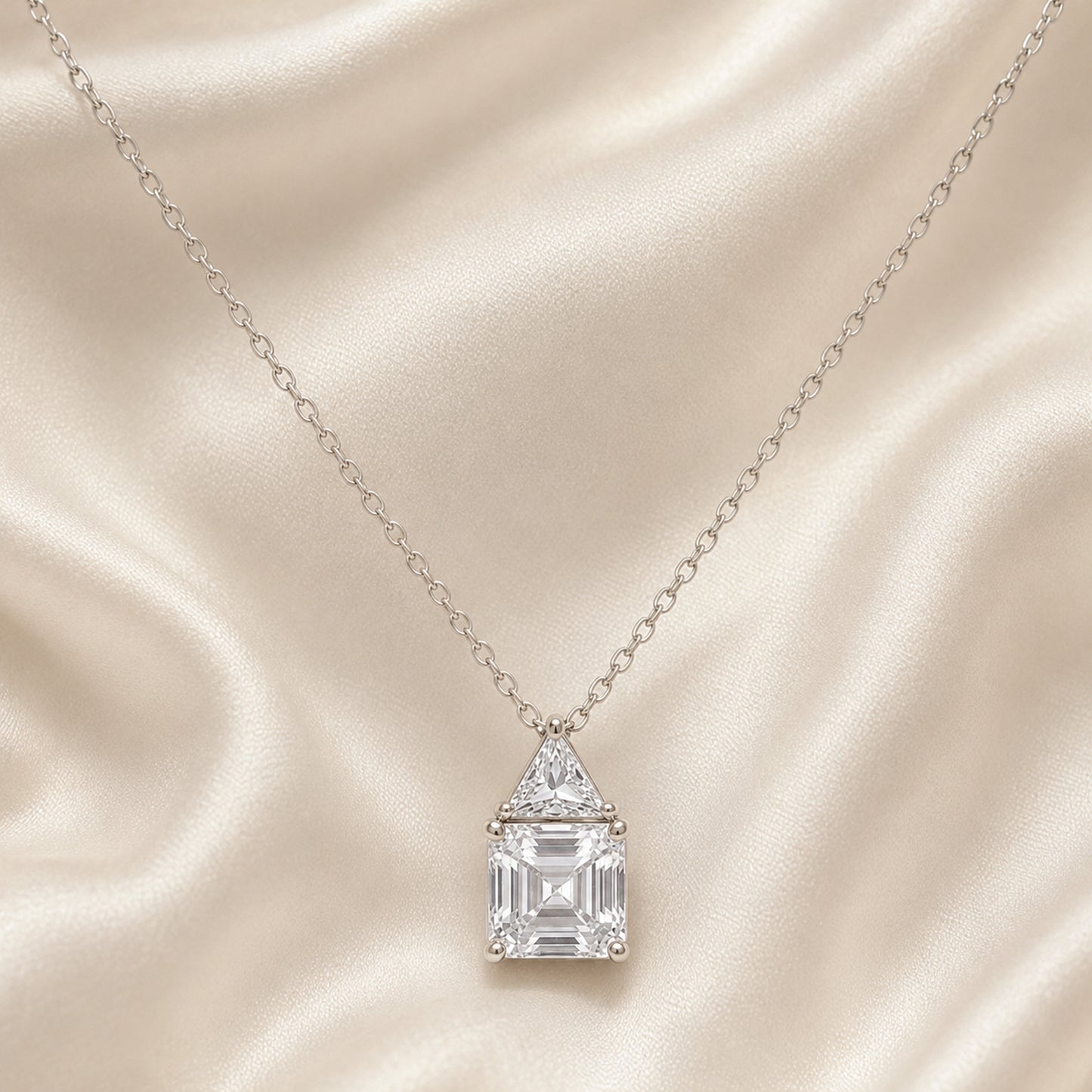 Geometric Two-Stone Necklace