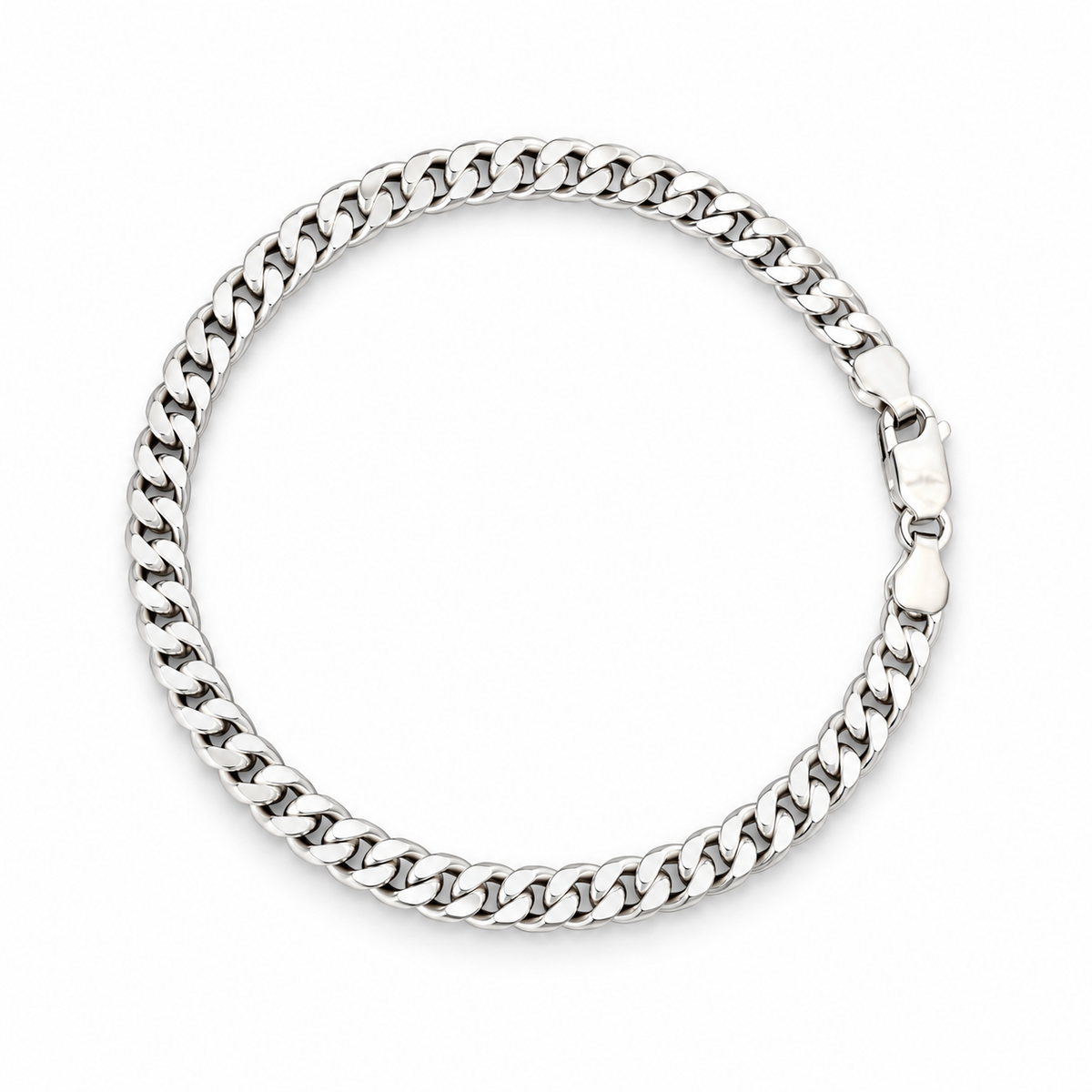 Men’s Silver Curb Bracelet