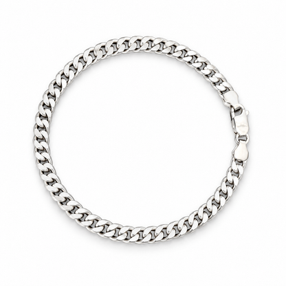 Men’s Silver Curb Bracelet