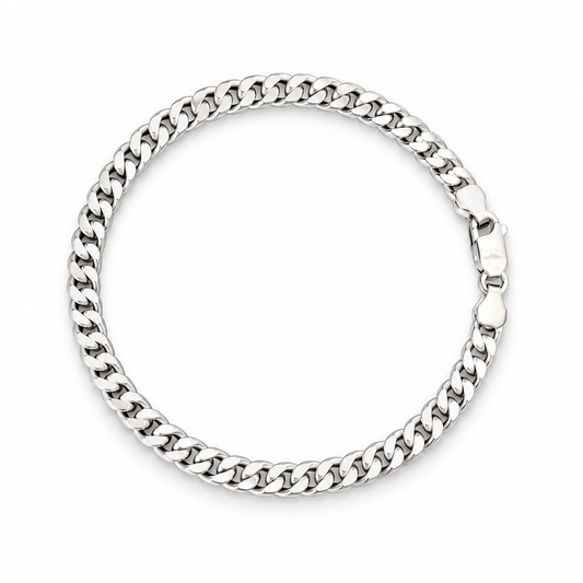 Men’s Silver Curb Bracelet