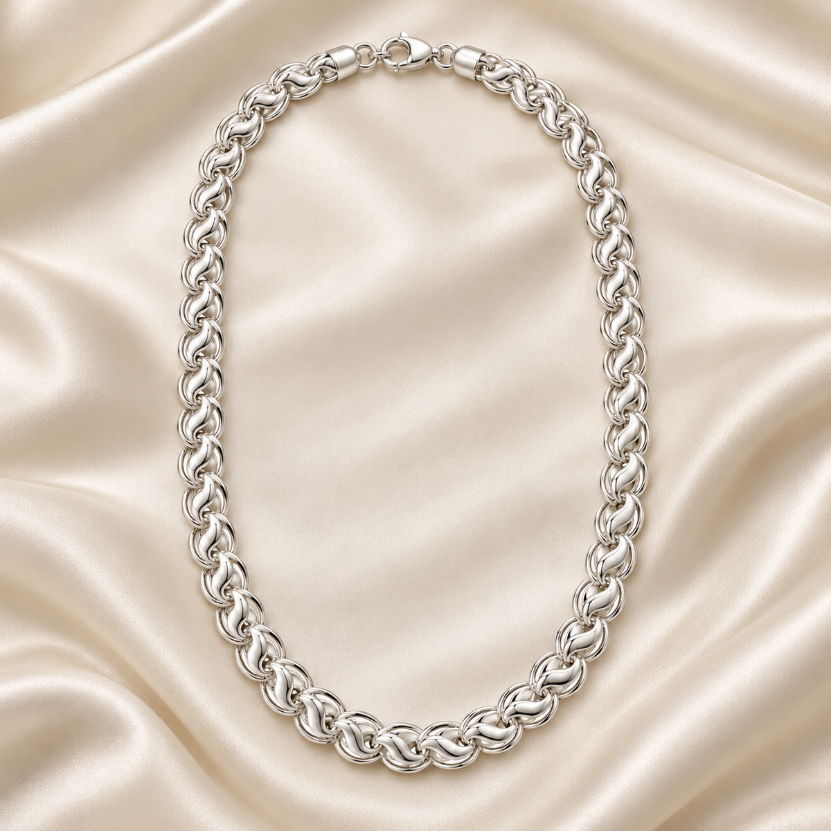 Men’s Lotus Silver Chain