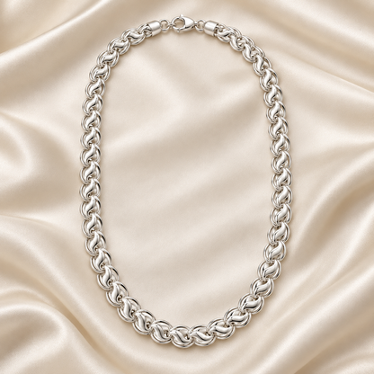 Men’s Lotus Silver Chain