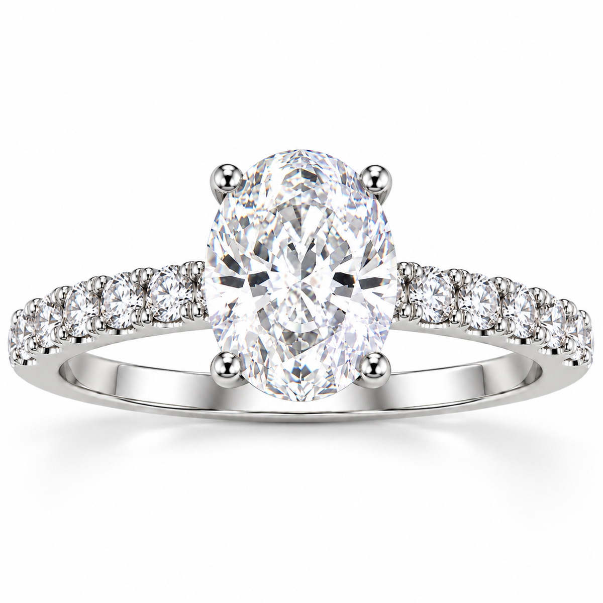 Oval Cut Stone Ring