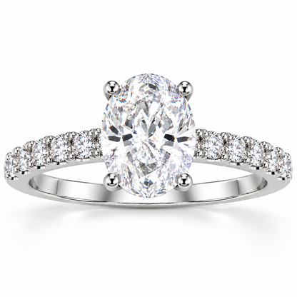 Oval Cut Stone Ring