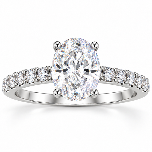 Oval Cut Stone Ring