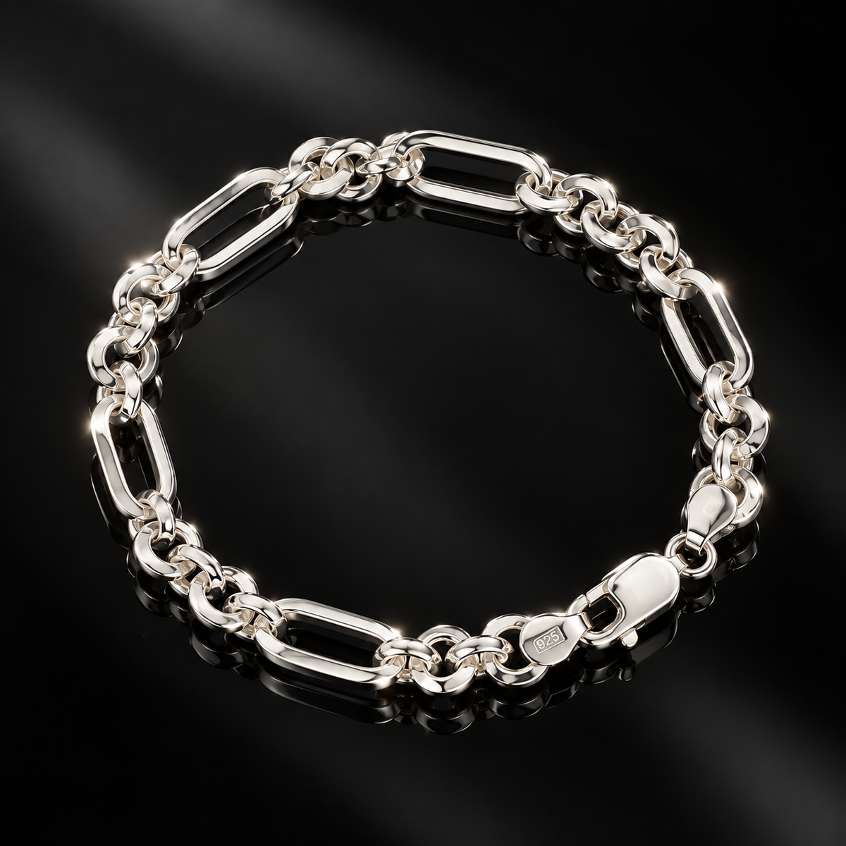 Men’s Aurev Link Silver Bracelet