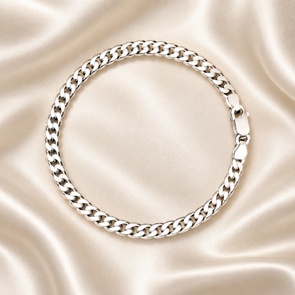 Men’s Silver Curb Bracelet