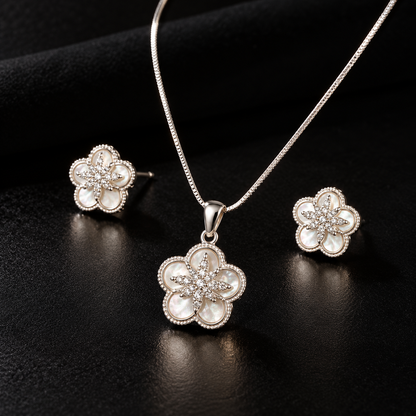 Luna Bloom Necklace & Earring Set