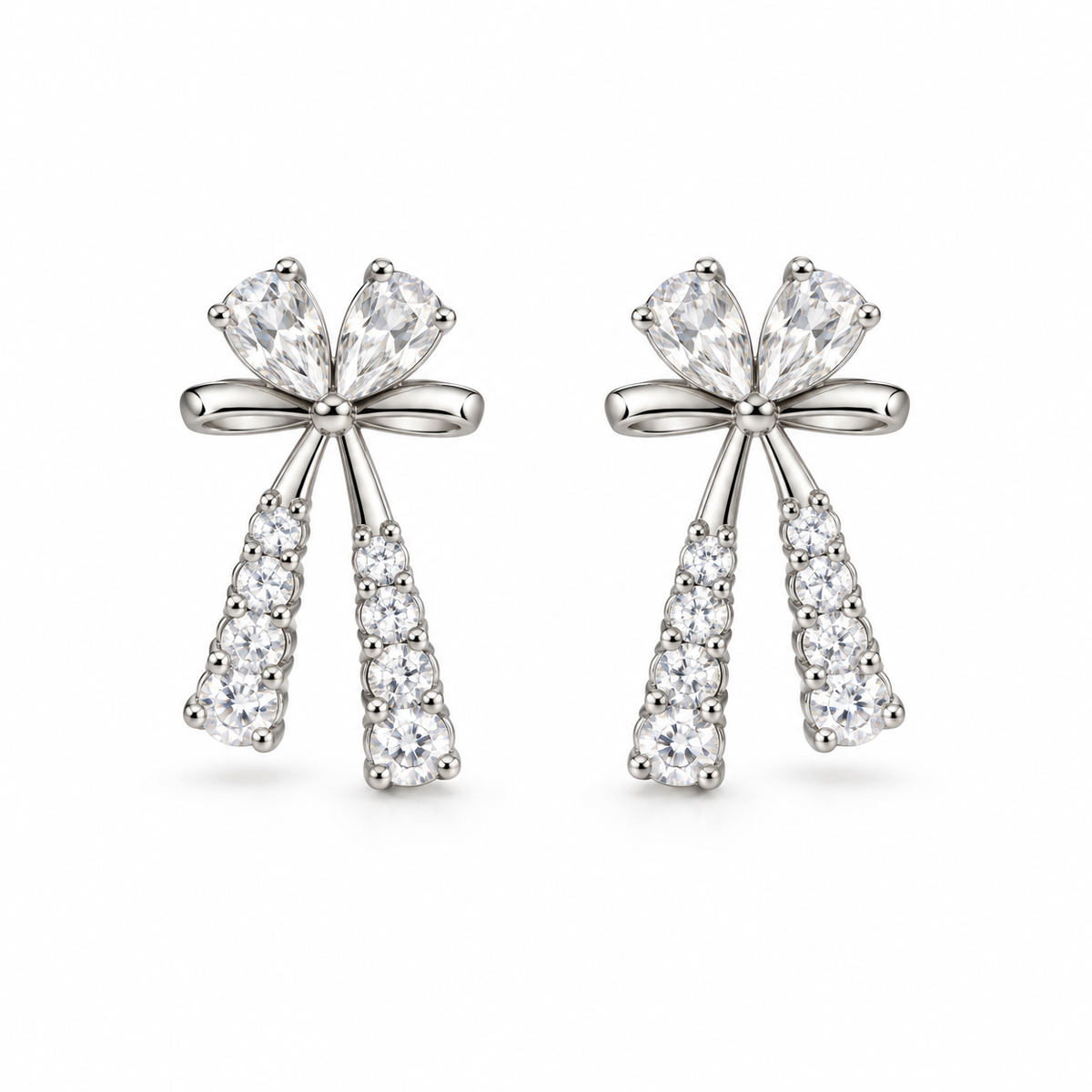 Shimmer Bow Earrings