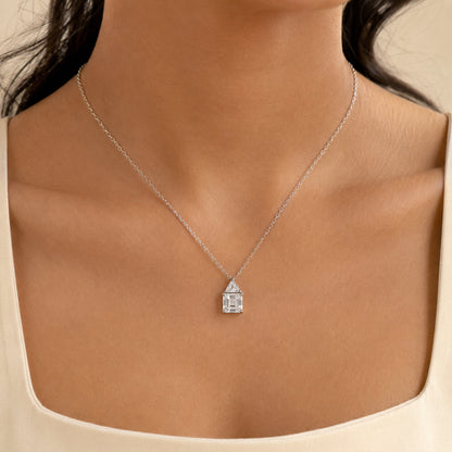 Geometric Two-Stone Necklace