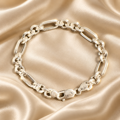 Veyron Sterling Silver Men’s Bracelet