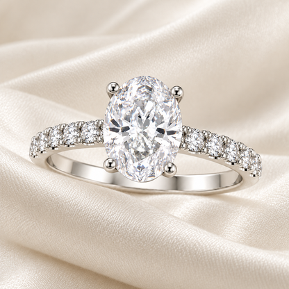 Oval Cut Stone Ring