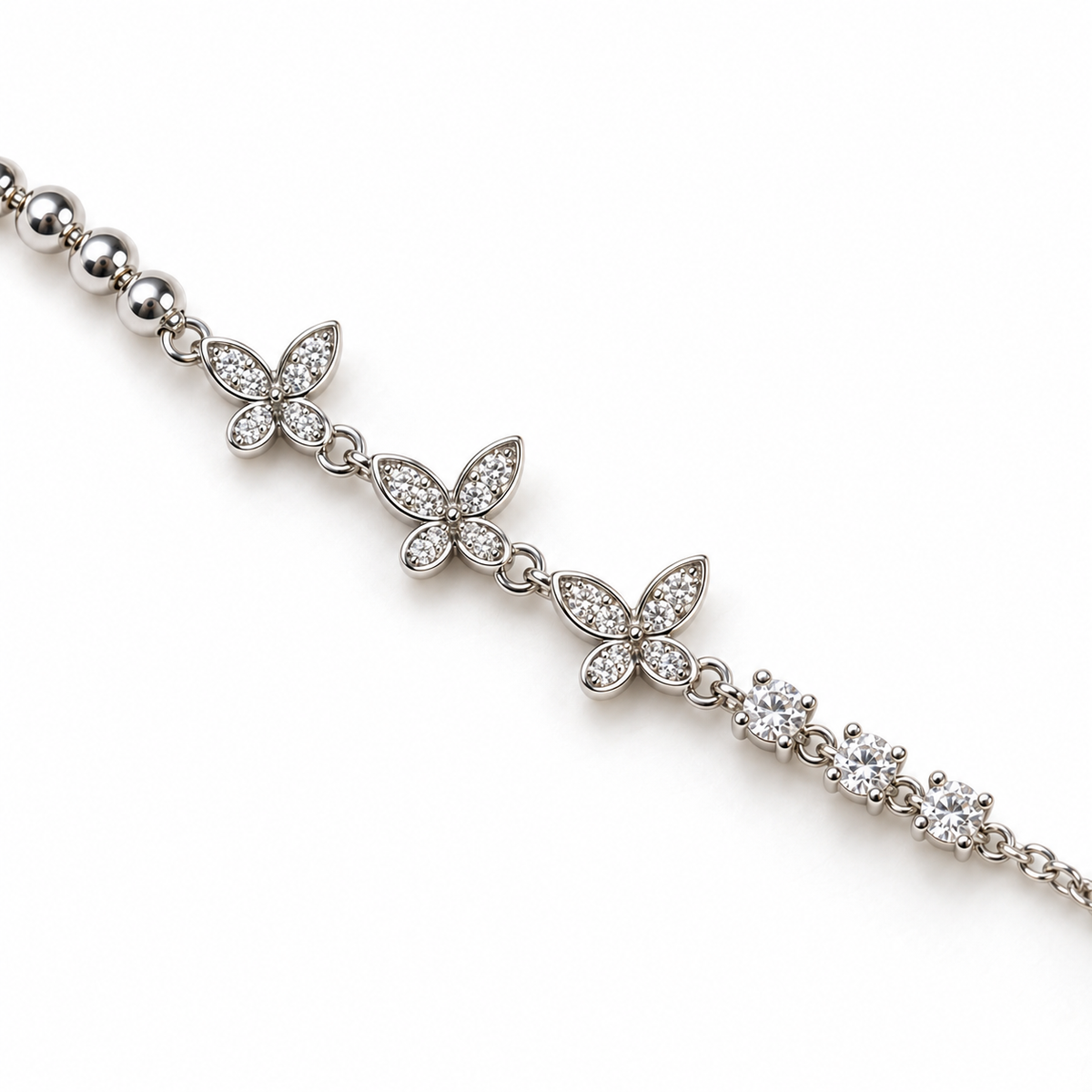 Butterfly Grace Silver Bracelet