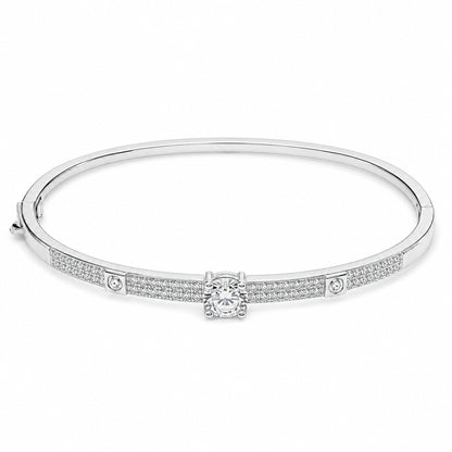 Three-Stone Oval Bangle