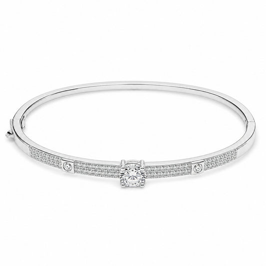 Three-Stone Oval Bangle