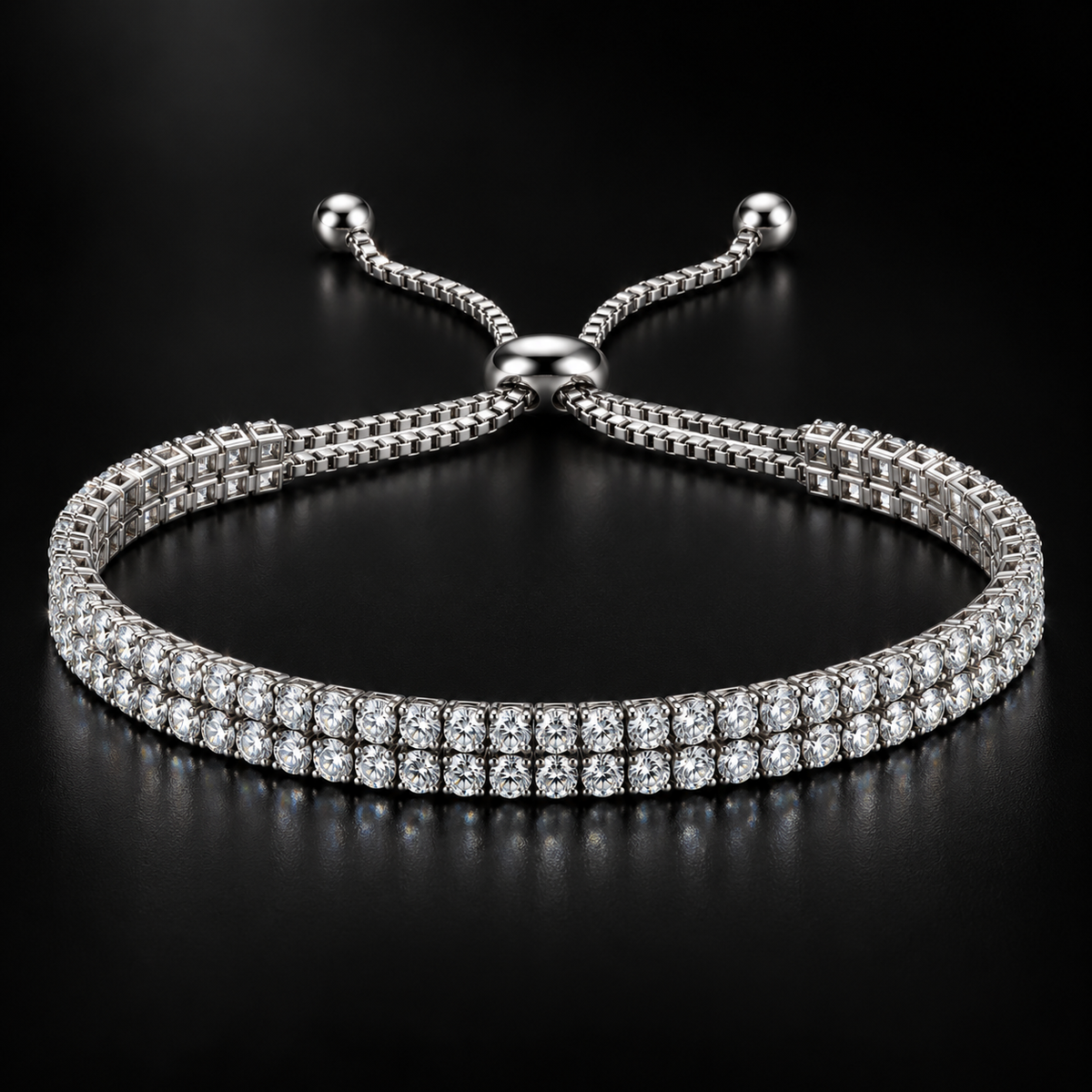 Two-Row Tennis Bracelet