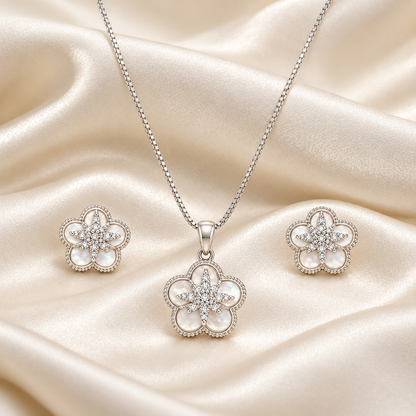 Luna Bloom Necklace & Earring Set