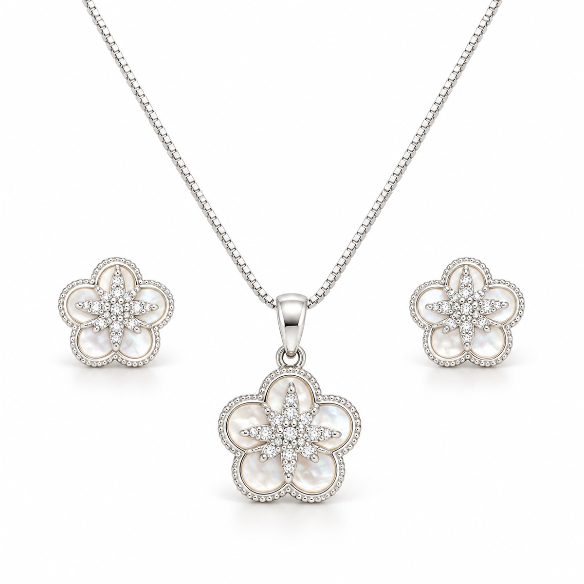 Luna Bloom Necklace & Earring Set