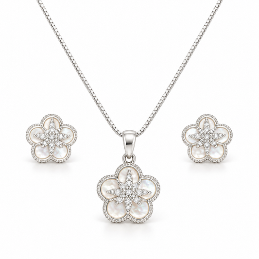 Luna Bloom Necklace & Earring Set