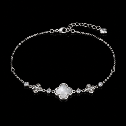 Celestial Clover Sterling Silver Bracelet