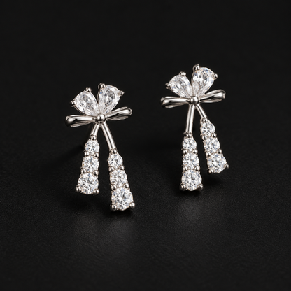 Shimmer Bow Earrings